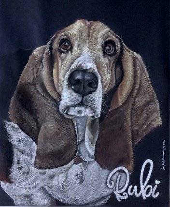 retrato com giz